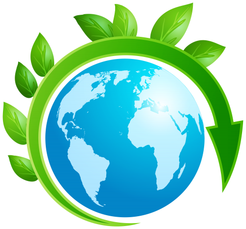 Earth Planet with Leaves PNG Clip Art - High-quality PNG Clipart Image in cattegory Ecology PNG / Clipart from ClipartPNG.com