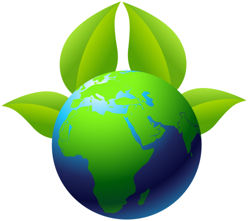 Earth with Leaves PNG Clip Art - High-quality PNG Clipart Image in cattegory Ecology PNG / Clipart from ClipartPNG.com