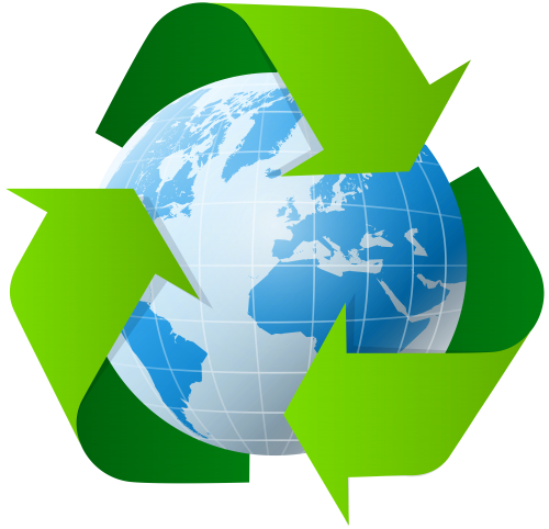 Earth with Recycle Symbol PNG Clip Art - High-quality PNG Clipart Image in cattegory Ecology PNG / Clipart from ClipartPNG.com