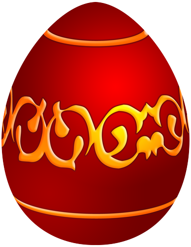 Easter Decorative Red Egg PNG Clip Art - High-quality PNG Clipart Image in cattegory Easter PNG / Clipart from ClipartPNG.com