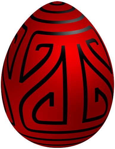 Easter Red Deco Egg PNG Clip Art - High-quality PNG Clipart Image in cattegory Easter PNG / Clipart from ClipartPNG.com