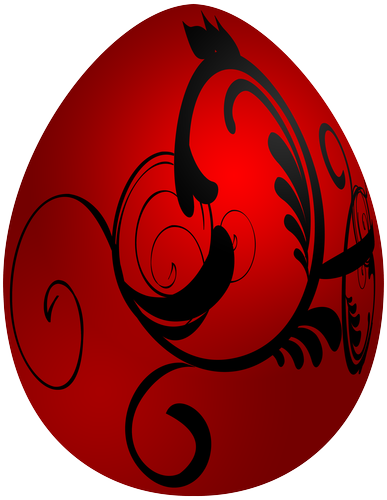 Easter Red Decorative Egg PNG Clip Art - High-quality PNG Clipart Image in cattegory Easter PNG / Clipart from ClipartPNG.com