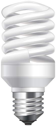Energy Saving Bulb PNG Clip Art - High-quality PNG Clipart Image in cattegory Lamps and Lighting PNG / Clipart from ClipartPNG.com