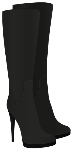 Female Black Boots PNG Clipart - High-quality PNG Clipart Image in cattegory Shoes PNG / Clipart from ClipartPNG.com