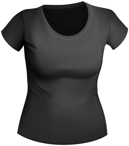 Female Black Shirt PNG Clipart - High-quality PNG Clipart Image in cattegory Clothing PNG / Clipart from ClipartPNG.com