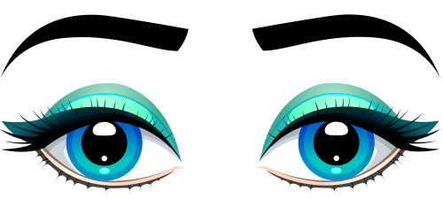 Female Blue Eyes with Eyebrows PNG Clip Art - High-quality PNG Clipart Image in cattegory Eyes PNG / Clipart from ClipartPNG.com