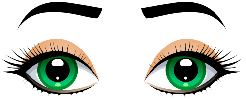 Female Eyes with Eyebrows PNG Clip Art - High-quality PNG Clipart Image in cattegory Eyes PNG / Clipart from ClipartPNG.com
