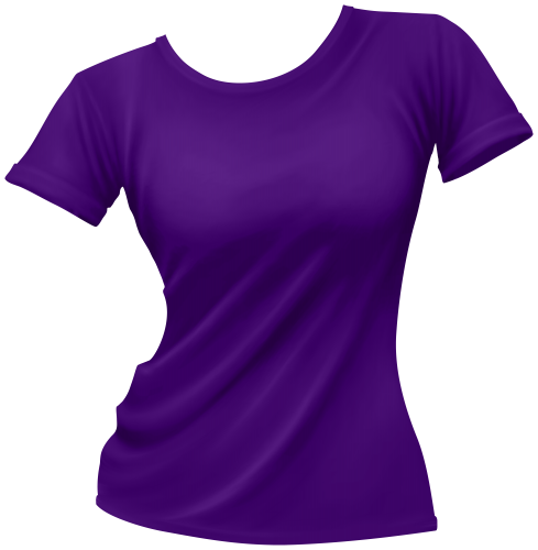 Female T shirt Purple PNG Clip Art - High-quality PNG Clipart Image in cattegory Clothing PNG / Clipart from ClipartPNG.com