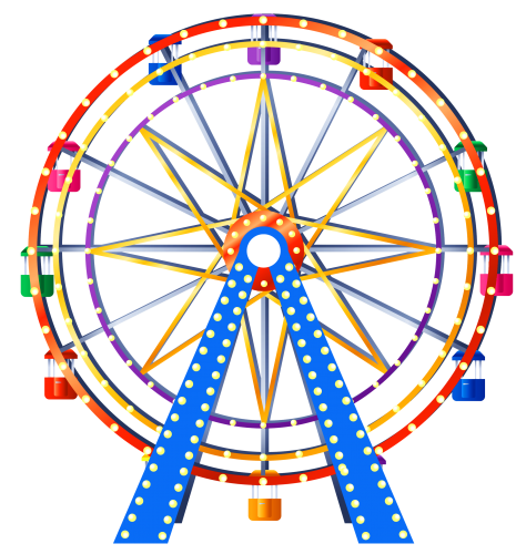 Ferris Wheel PNG Clip Art - High-quality PNG Clipart Image in cattegory Outdoor PNG / Clipart from ClipartPNG.com