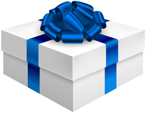 Gift Box with Dark Blue Bow PNG Clipart - High-quality PNG Clipart Image in cattegory Gifts PNG / Clipart from ClipartPNG.com