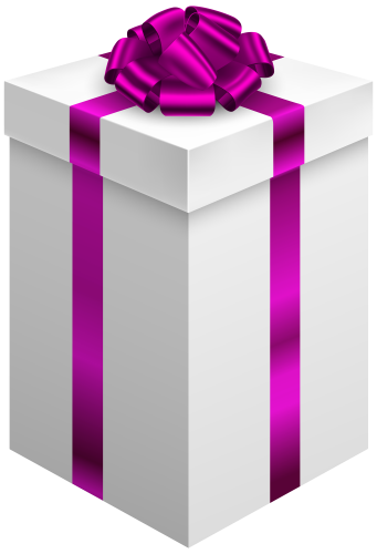 Gift Box with Purple Bow PNG Clipart - High-quality PNG Clipart Image in cattegory Gifts PNG / Clipart from ClipartPNG.com