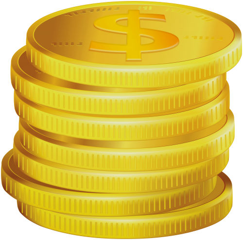 Gold Dollar Coins PNG Clipart - High-quality PNG Clipart Image in cattegory Money PNG / Clipart from ClipartPNG.com