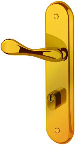 Gold Door Handle PNG Clip Art - High-quality PNG Clipart Image in cattegory Doors PNG / Clipart from ClipartPNG.com