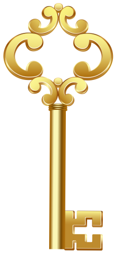 Gold Key PNG Clip Art - High-quality PNG Clipart Image in cattegory Lock PNG / Clipart from ClipartPNG.com