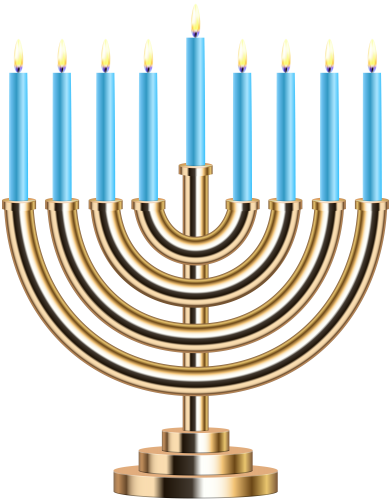 Gold Menorah PNG Clip Art - High-quality PNG Clipart Image in cattegory Hanukkah PNG / Clipart from ClipartPNG.com