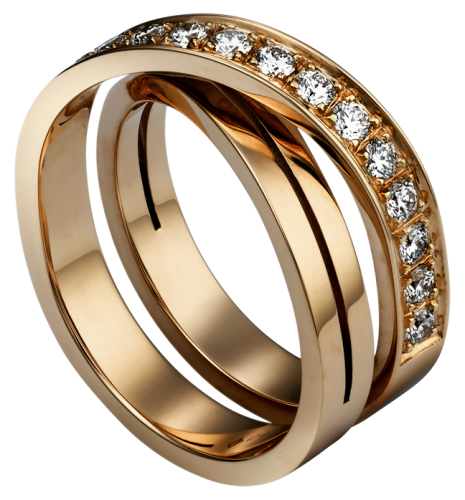 Gold Ring with White Diamonds PNG Clipart - High-quality PNG Clipart Image in cattegory Jewelry PNG / Clipart from ClipartPNG.com