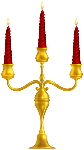 Golden Candlestick PNG Clipart Image - High-quality PNG Clipart Image in cattegory Candles PNG / Clipart from ClipartPNG.com
