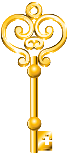 Golden Key PNG Clip Art - High-quality PNG Clipart Image in cattegory Lock PNG / Clipart from ClipartPNG.com