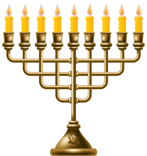 Golden Menorah PNG Clip Art - High-quality PNG Clipart Image in cattegory Hanukkah PNG / Clipart from ClipartPNG.com