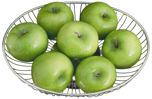 Green Apples in a Metal Bowl PNG Clipart - High-quality PNG Clipart Image in cattegory Fruits PNG / Clipart from ClipartPNG.com