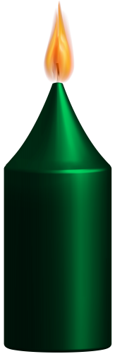 Green Candle PNG Clip Art - High-quality PNG Clipart Image in cattegory Candles PNG / Clipart from ClipartPNG.com