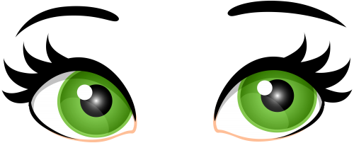 Green Female Eyes PNG Clip Art - High-quality PNG Clipart Image in cattegory Eyes PNG / Clipart from ClipartPNG.com