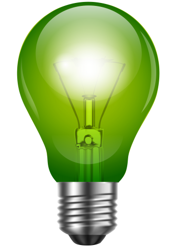 Green Light Bulb PNG Clip Art - High-quality PNG Clipart Image in cattegory Lamps and Lighting PNG / Clipart from ClipartPNG.com