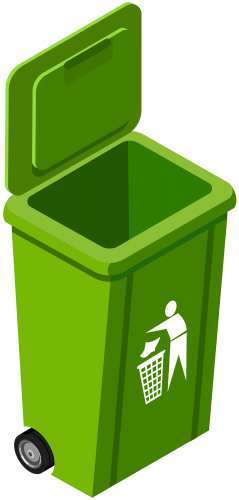Green Trash Can PNG Clip Art Image - High-quality PNG Clipart Image in cattegory Ecology PNG / Clipart from ClipartPNG.com