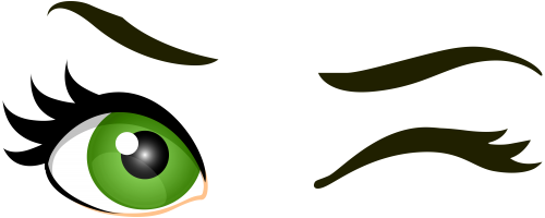 Green Winking Eyes PNG Clip Art - High-quality PNG Clipart Image in cattegory Eyes PNG / Clipart from ClipartPNG.com