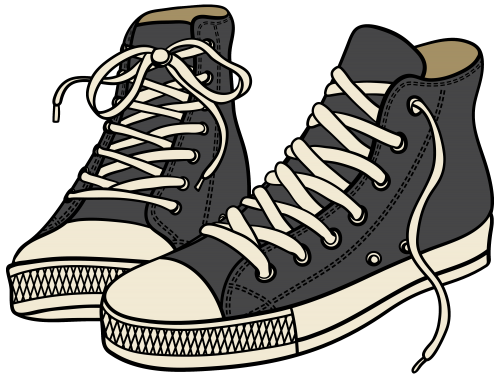 Grey High Sneakers PNG Clipart - High-quality PNG Clipart Image in cattegory Shoes PNG / Clipart from ClipartPNG.com