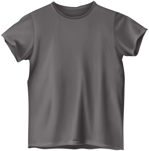 Grey T Shirt PNG Clip Art - High-quality PNG Clipart Image in cattegory Clothing PNG / Clipart from ClipartPNG.com