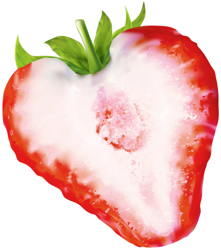 Half Strawberry PNG Clip Art - High-quality PNG Clipart Image in cattegory Fruits PNG / Clipart from ClipartPNG.com