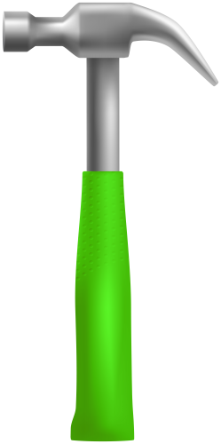 Hammer With Green Handle PNG Image - High-quality PNG Clipart Image in cattegory Tools PNG / Clipart from ClipartPNG.com