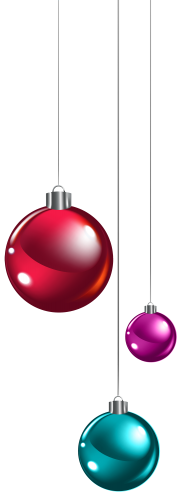 Hanging Christmas Balls PNG Clipart - High-quality PNG Clipart Image in cattegory Christmas PNG / Clipart from ClipartPNG.com