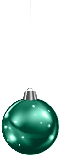 Hanging Green Christmas Ball PNG Clipart - High-quality PNG Clipart Image in cattegory Christmas PNG / Clipart from ClipartPNG.com