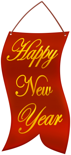Happy New Year Red PNG Clipart - High-quality PNG Clipart Image in cattegory Christmas PNG / Clipart from ClipartPNG.com