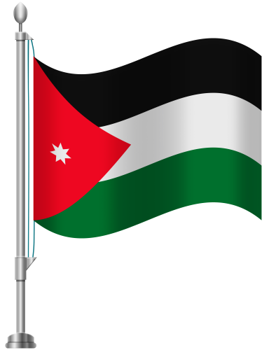 Jordan Flag PNG Clip Art - High-quality PNG Clipart Image in cattegory Flags PNG / Clipart from ClipartPNG.com
