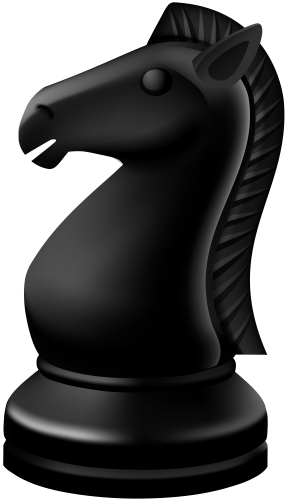 Knight Black Chess Piece PNG Clip Art - High-quality PNG Clipart Image in cattegory Games PNG / Clipart from ClipartPNG.com