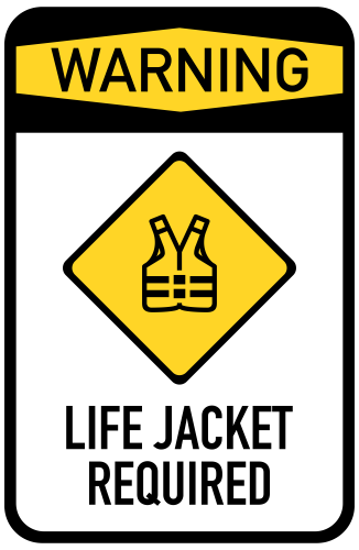 Life Jacket Required Sign PNG Clip Art - High-quality PNG Clipart Image in cattegory Signs PNG / Clipart from ClipartPNG.com