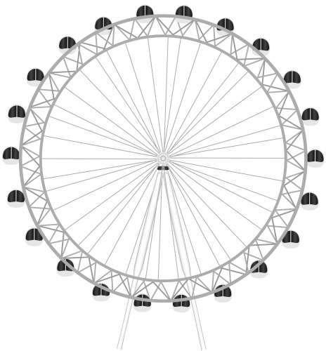 London Eye PNG Clip Art - High-quality PNG Clipart Image in cattegory World Landmarks PNG / Clipart from ClipartPNG.com