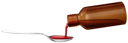 Medical Syrup and Spoon PNG Clipart - High-quality PNG Clipart Image in cattegory Medicine PNG / Clipart from ClipartPNG.com