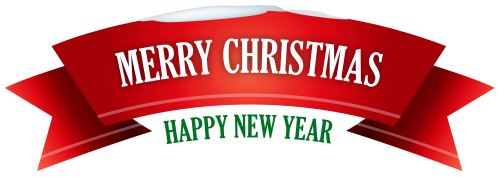 Merry Christmas Red Snowy Banner PNG Clipart - High-quality PNG Clipart Image in cattegory Christmas PNG / Clipart from ClipartPNG.com