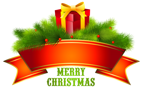 Merry Christmas Text Decor PNG Clipart - High-quality PNG Clipart Image in cattegory Christmas PNG / Clipart from ClipartPNG.com