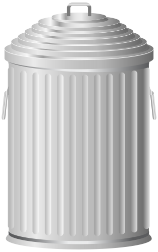 Metal Trash Can PNG Clip Art Image - High-quality PNG Clipart Image in cattegory Cleaning Tools PNG / Clipart from ClipartPNG.com