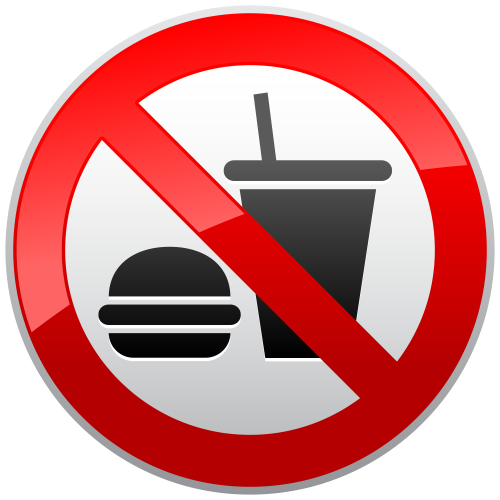 No Eating or Drinking Prohibition Sign PNG Clipart - High-quality PNG Clipart Image in cattegory Signs PNG / Clipart from ClipartPNG.com