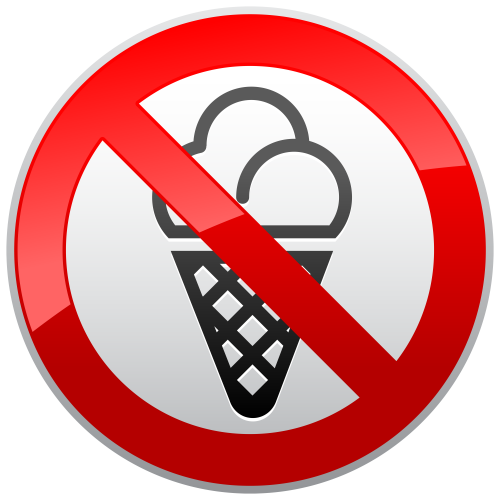 No Ice Cream Prohibition Sign PNG Clipart - High-quality PNG Clipart Image in cattegory Signs PNG / Clipart from ClipartPNG.com