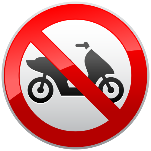 No Motorcycles Sign PNG Clip Art - High-quality PNG Clipart Image in cattegory Signs PNG / Clipart from ClipartPNG.com