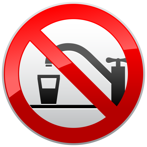 Not Drinking Water Prohibition Sign PNG Clipart - High-quality PNG Clipart Image in cattegory Signs PNG / Clipart from ClipartPNG.com