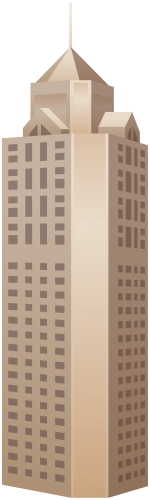 Old Brown Skyscraper PNG Clipart - High-quality PNG Clipart Image in cattegory Buildings PNG / Clipart from ClipartPNG.com