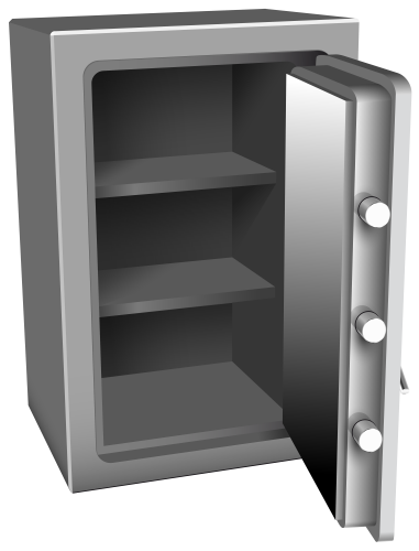Open Silver Safe PNG Clip Art - High-quality PNG Clipart Image in cattegory Safe PNG / Clipart from ClipartPNG.com